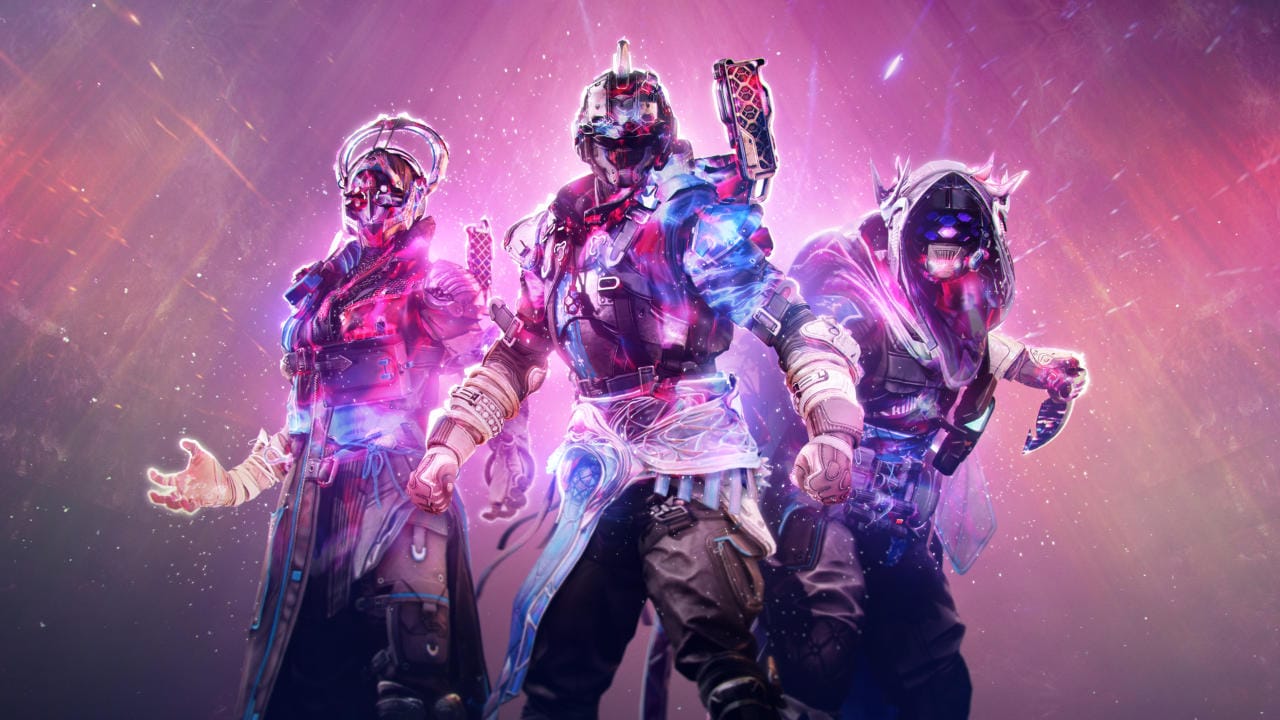 Warlock, Hunter und Titan in ihrer Subklasse Prismatic