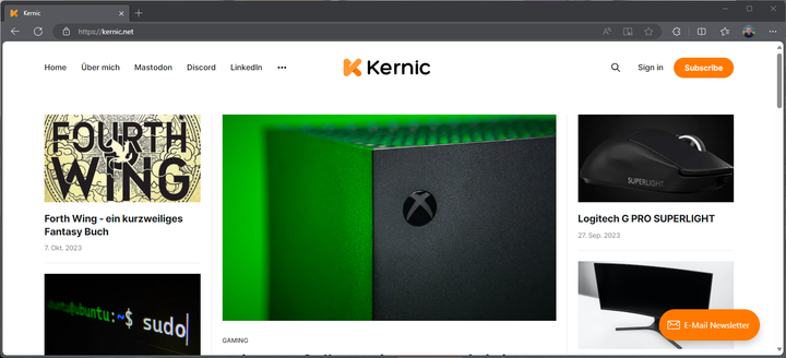 Kernic.net im Microsoft Edge Browser / by Kernic