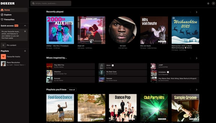 Musik aus Europa mit Deezer